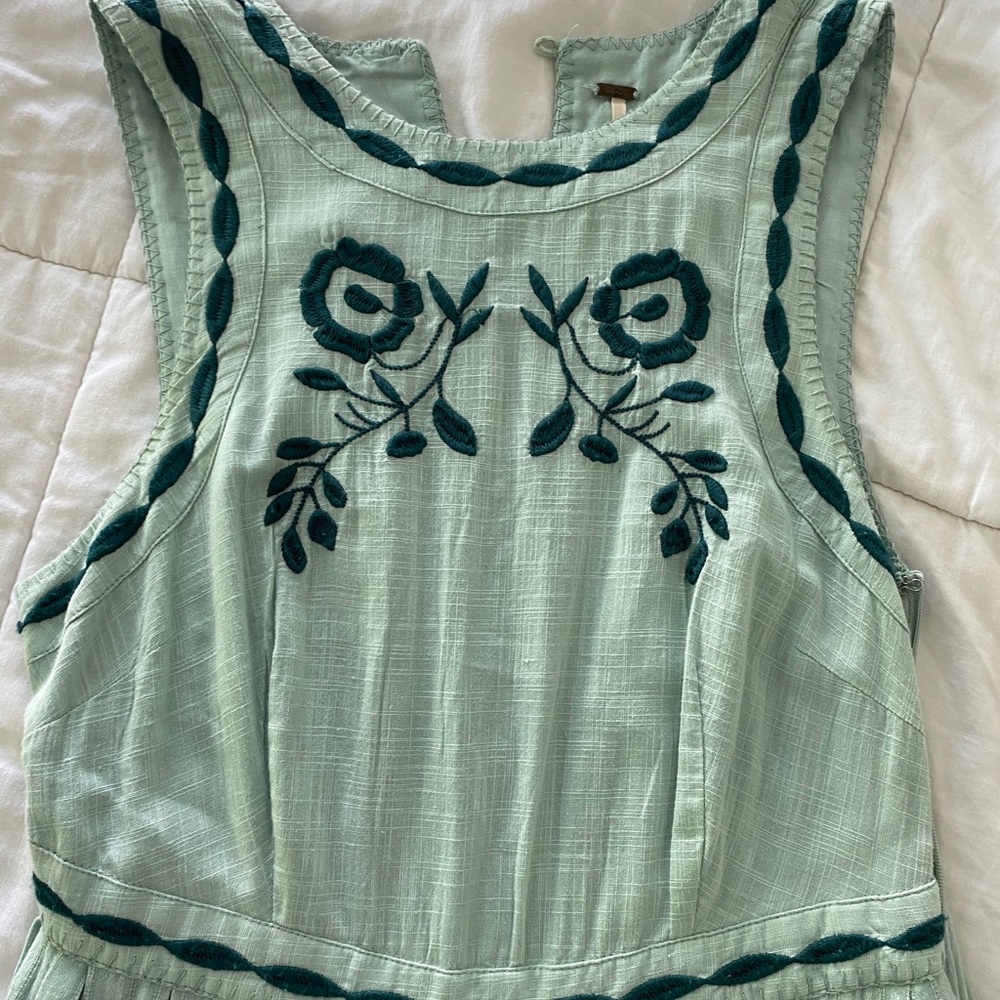 Free people teal dress
